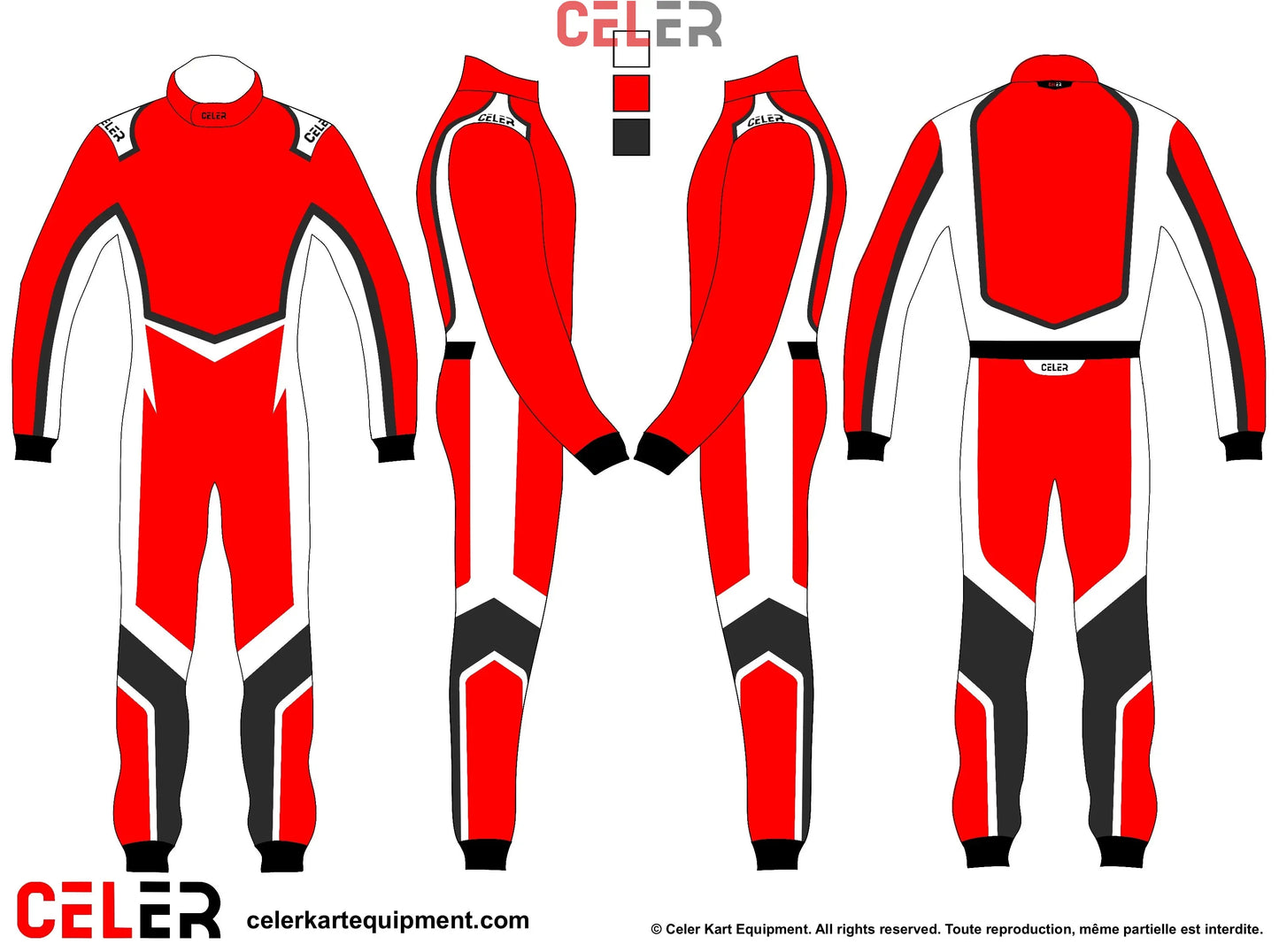 Combinaison karting personnalisée Celer Kart Equipment