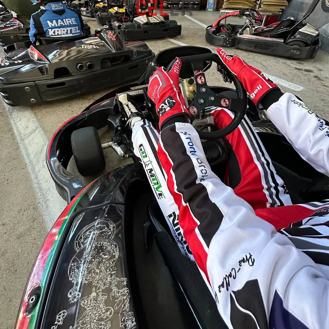 Combinaison karting personnalisée Celer Kart Equipment