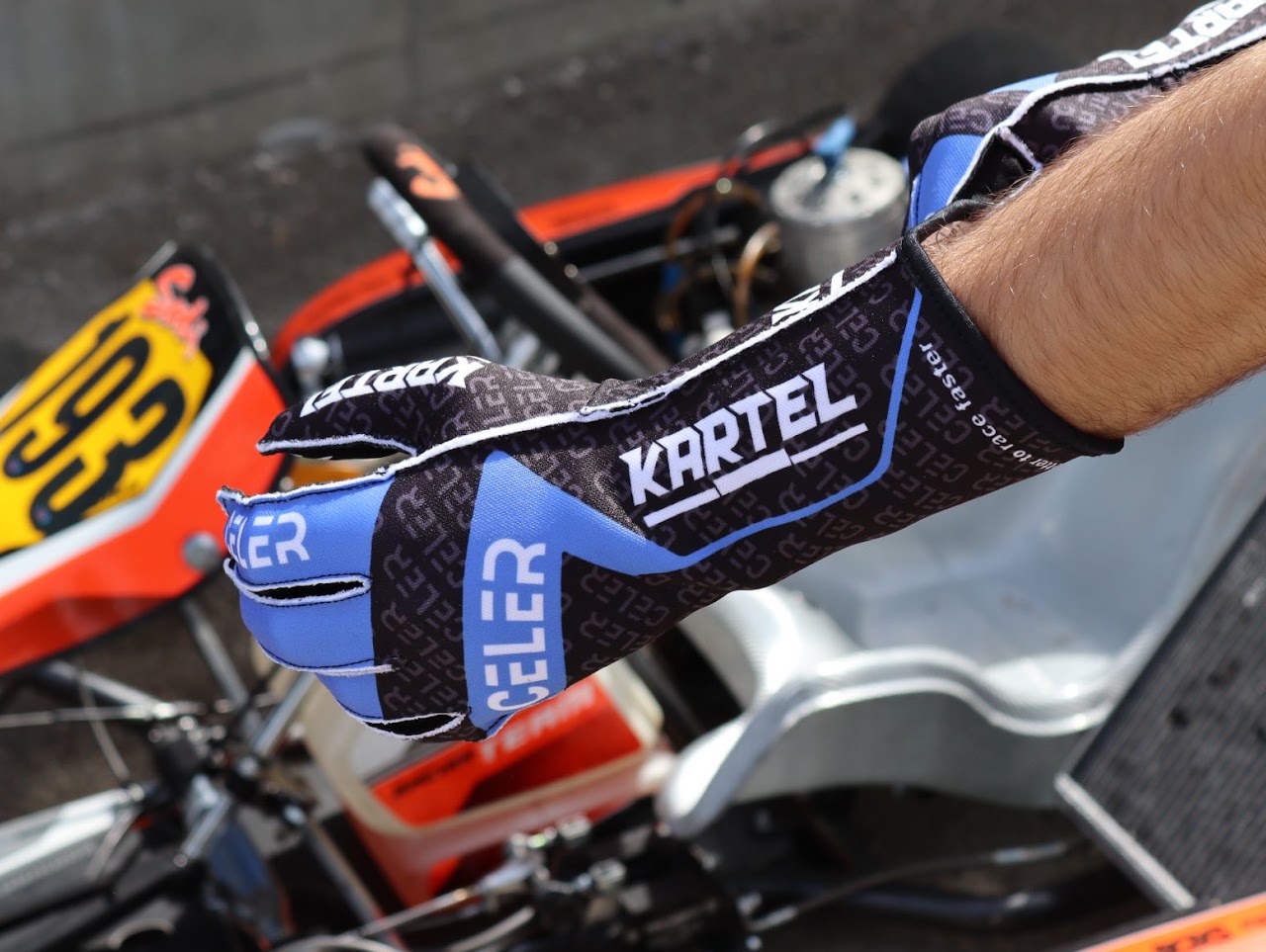 Gants karting pro personnalisés