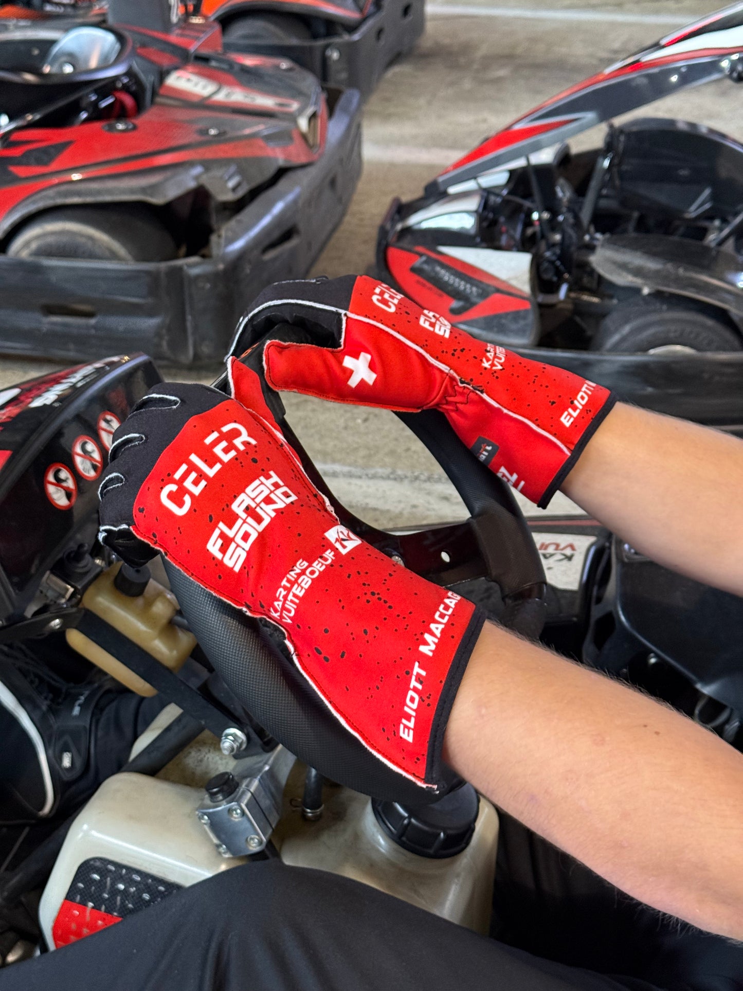 Gants karting pro personnalisés